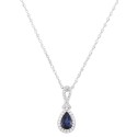 Pendant Necklace in 14k White Gold 16