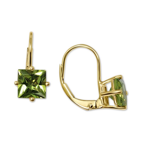 Peridot Drop Earrings (2-1/4 ct. ) in 14k Gold Earrings