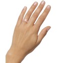 (5/8 ct. ) and (1/6 ct. ) Oval Ring in 14k Gold