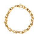 Polished U Chain Bracelet in 18k Gold-Plated