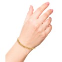 Polished U Chain Bracelet in 18k Gold-Plated