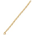 Polished U Chain Bracelet in 18k Gold-Plated