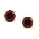 Gemstone Stud Earrings in 14K Yellow Gold