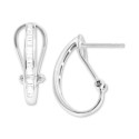 Baguette Hoop Earrings (1/2 ct. ) in 14k White or Yellow Gold