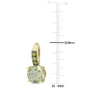 Quartz (11-5/8 ct. ) & Peridot (3/4 ct. ) Drop Earrings in 18k Gold-Plated