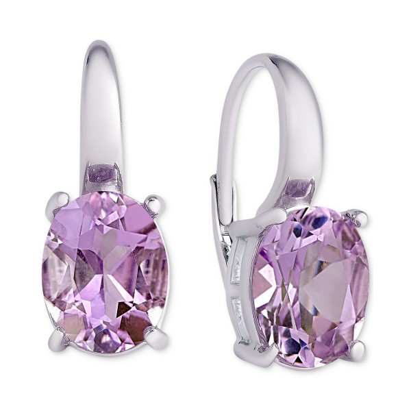 Amethyst Oval Earrings (4-3/4 ct. )