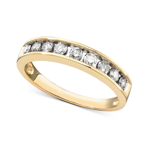 Channel Ring (1/2 ct. ) in 14k Yellow or Gold