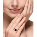 Onyx & (1/20 ct. ) Ring in 14k Gold