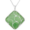 Necklace Swirl Overlay Pendant