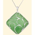 Necklace Swirl Overlay Pendant