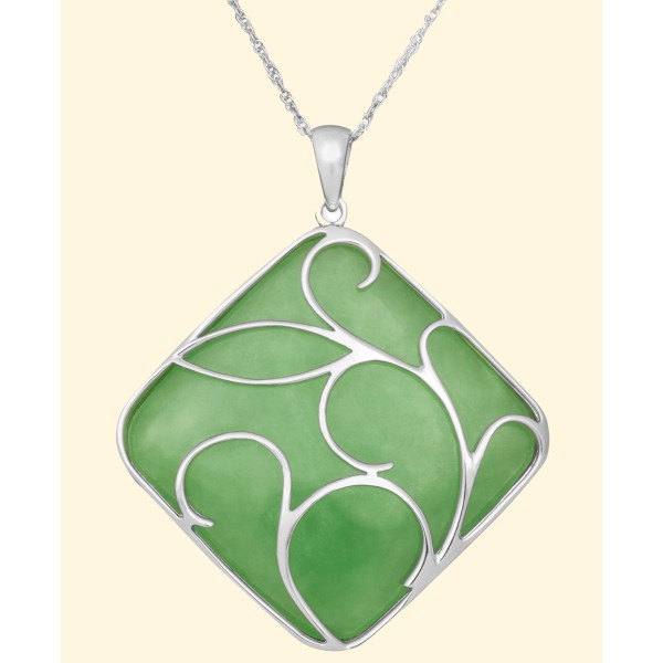 Necklace Swirl Overlay Pendant