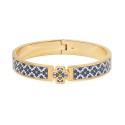 Spade Flower Printed Bangle Bracelet