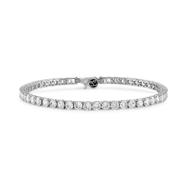 White Cubic Tennis Bracelet