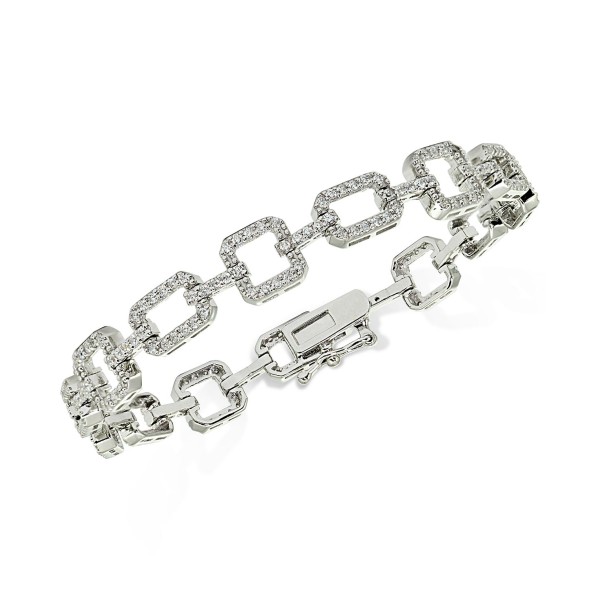 Cubic Square Tennis Bracelet