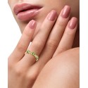 Peridot (7/8 ct. ) & (1/20 ct. ) Ring in 14k Gold