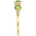 Peridot (7/8 ct. ) & (1/20 ct. ) Ring in 14k Gold