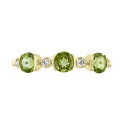 Peridot (7/8 ct. ) & (1/20 ct. ) Ring in 14k Gold