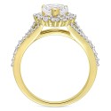 White Sapphire Heart Ring (2-2/5 ct. ) in Yellow-Plated