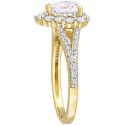 White Sapphire Heart Ring (2-2/5 ct. ) in Yellow-Plated