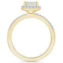 (1/2 ct. ) and Sapphire (1/5 ct. ) Ring in 10K Yellow Gold