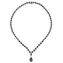 Black Sapphire Collar Necklace (28 ct. )