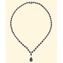 Black Sapphire Collar Necklace (28 ct. )