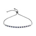 Sapphire (5/8 ct. t.w) & White Sapphire (5/8 ct. ) Bracelet