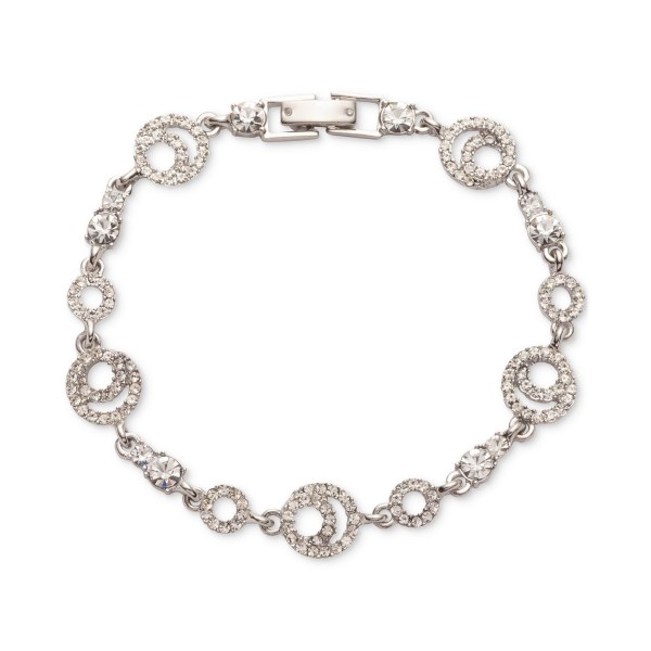 Two-Tone Pavé Circle & Flex Bracelet