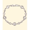 Two-Tone Pavé Circle & Flex Bracelet