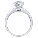 Cubic (3-1/3 ct. ) Solitaire Engagement Ring in 14k White Gold