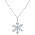 Snowflake Pendant Necklace (1/10 ct. )