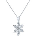 Snowflake Pendant Necklace (1/10 ct. )