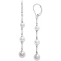 Cultured (5-7mm) Graduated Linear Drop Earrings