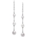 Cultured (5-7mm) Graduated Linear Drop Earrings