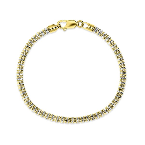 Chain Bracelet in 10k Two-Tone Gold