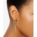 Polished & Textured Multi- Drop Earrings in 14k Gold