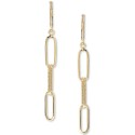 Polished & Textured Multi- Drop Earrings in 14k Gold