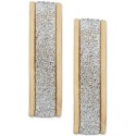 Glitter Hoop Earrings in 14k Gold White Gold or Gold