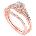 Bridal Set (1/3 ct. ) in 14k White Yellow or Gold