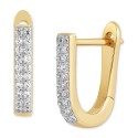 Oval Hoop Earrings (1/8 ct. ) in 14k Gold-Plated