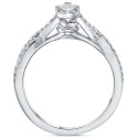 Pear Twist Engagement Ring (1/2 ct. ) in 14k White Yellow or Gold