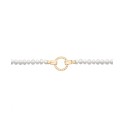 Cultured (4mm) Circle Clasp Bracelet