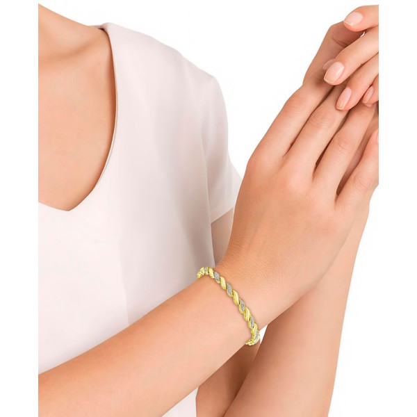 Bracelet in 18k Gold-Plate & -Plate