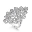 Filigree Statement Ring (1/10 ct. )