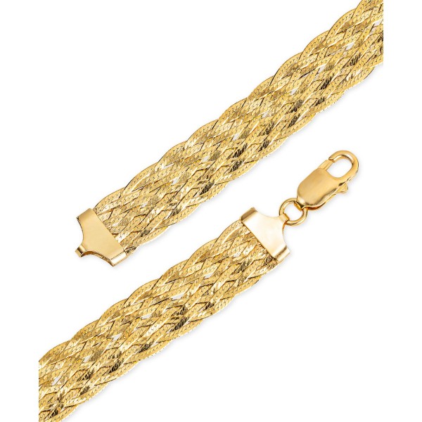 Braided Bracelet in 18k Gold-Plated