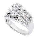 Dome Cluster Promise Ring (1/2 ct. )