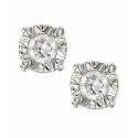 Stud Earrings in 10k Gold White Gold or Gold (1/4 ct. )