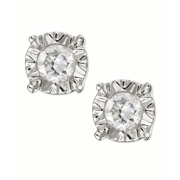 Stud Earrings in 10k Gold White Gold or Gold (1/4 ct. )