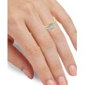 Square Cluster Ring (1/4 ct. ) in 14k Gold-Plated or