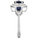 Sapphire (1-1/2 ct. ) & (1/3 ct. ) Statement Ring in 14k Gold